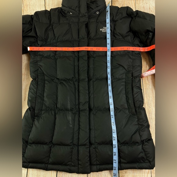 The North Face 550 Black Puffer Jacket Coat Black Small - Picture 10 of 12